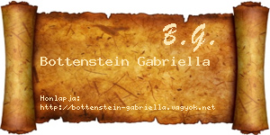 Bottenstein Gabriella névjegykártya